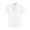 White Men's Cotton Solid Half Sleeves Casual Shirt