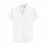 White Men's Cotton Solid Half Sleeves Casual Shirt