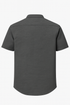 Men's Grey Cotton Solid Half Sleeves Casual Shirt