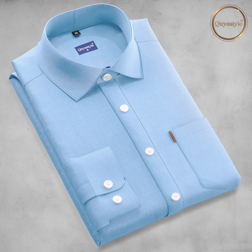 Sky Blue Full Sleeves Formal Shirts