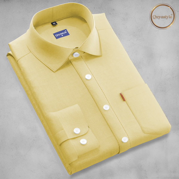 Lemon Full Sleeves Formal Shirts