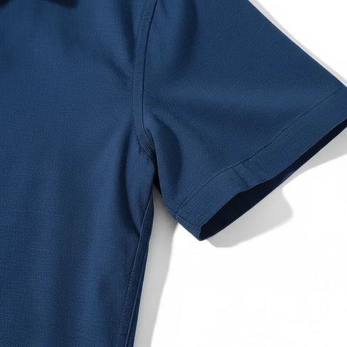 Marine Oxford Regular Fit Plain Shirt Half Sleeves