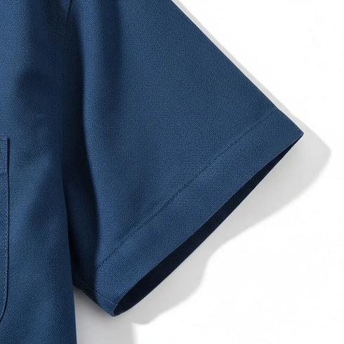 Marine Oxford Regular Fit Plain Shirt Half Sleeves