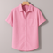 Pink Oxford Regular Fit Plain Shirt Half Sleeves
