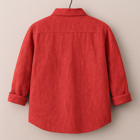 Men's Red Regular Fit Full Sleeves Shirt