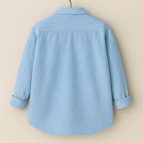 Men's Sky Blue Regular Fit Full Sleeves Shirt