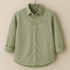 Men's Olive Green Regular Fit Full Sleeves Shirt