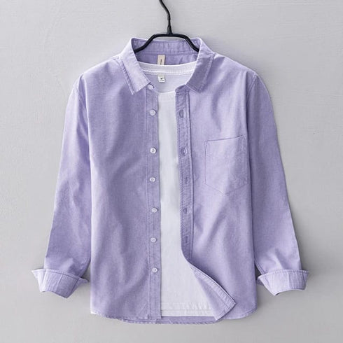 Light Purple Full Sleeves Casual Shirt