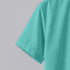 Aqua Green Linen Cotton Regular Fit Plain Half Shirt