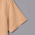 Orange Linen Cotton Regular Fit Plain Half Shirt