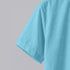 Ocean Blue Linen Cotton Regular Fit Plain Half Shirt