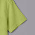 Perrot Green Linen Cotton Regular Fit Plain Half Shirt