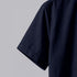Navy Blue Linen Cotton Regular Fit Plain Half Shirt