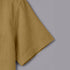 Brown Linen Cotton Regular Fit Plain Half Shirt