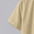 Beige Linen Cotton Regular Fit Plain Half Shirt