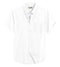 White Men's Cotton Solid Half Sleeves Casual Shirt