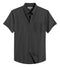 Men's Black Cotton Solid Half Sleeves Shirt