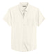 Classic Off White Cotton Solid Half Sleeves Shirt