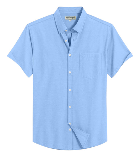 Men's Sky Blue Regular Fit Full Sleeves Shirt