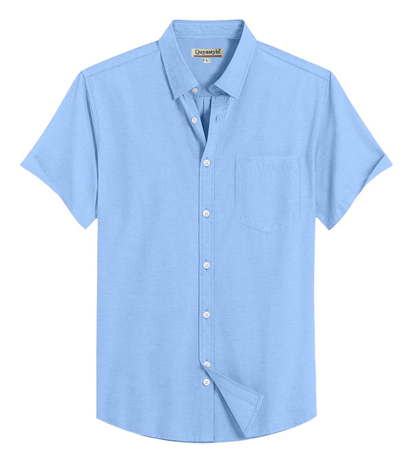 Sky Blue Regular Fit Full Sleeves Shirt