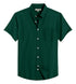Army Green Cotton Solid Half Sleeves Shirt