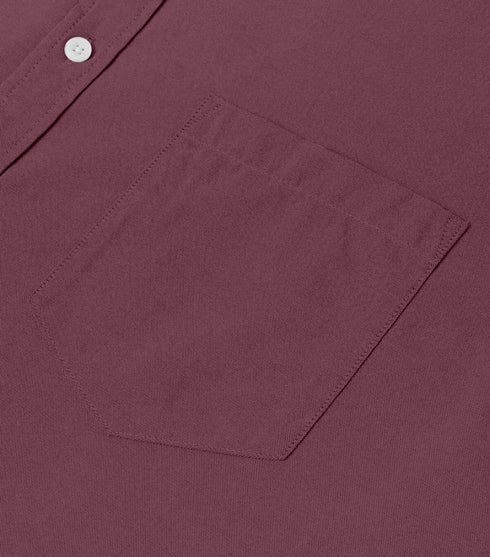 Dark Chocolate Cotton Solid Half Sleeves Shirt