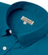 Air Force Blue Cotton Solid Half Sleeves Shirt