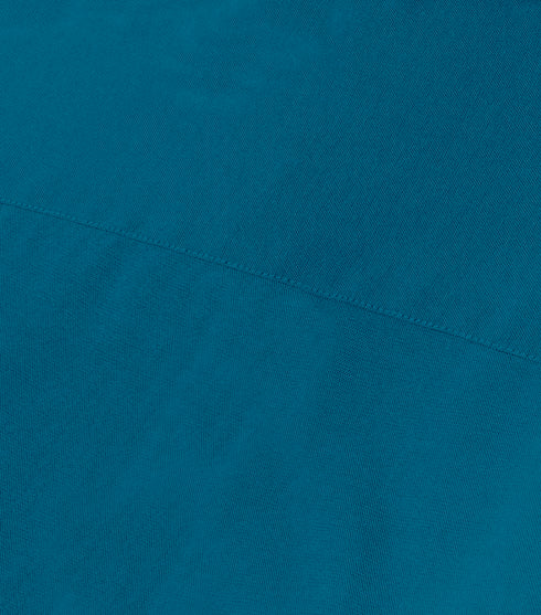 Air Force Blue Cotton Solid Half Sleeves Shirt