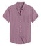 Purple Cotton Solid Half Sleeves Shirt