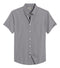 Dark Grey Cotton Solid Half Sleeves Shirt