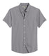 Dark Grey Cotton Solid Half Sleeves Shirt