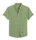 Dark Green Cotton Solid Half Sleeves Shirt