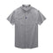 Men's Grey Cotton Solid Half Sleeves Casual Shirt