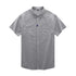 Men's Grey Cotton Solid Half Sleeves Casual Shirt