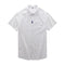 White Men's Cotton Solid Half Sleeves Casual Shirt