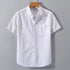 White Oxford Regular Fit Plain Shirt Half Sleeves