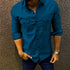 Men's Cargo Stylish Cotton Solid Slim Fit Full Sleeves Shirt