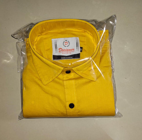 Men's Cargo Stylish Cotton Solid Slim Fit Full Sleeves Shirt