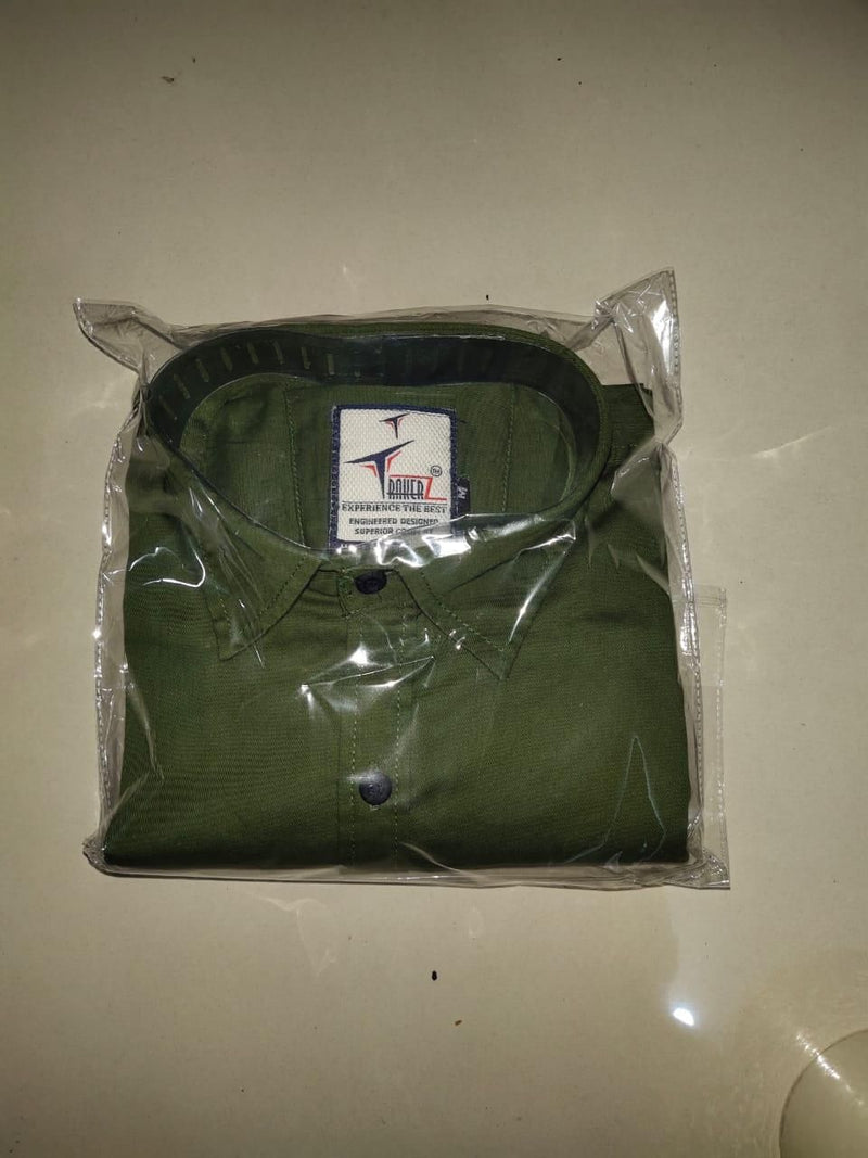Stylish Cotton Solid Slim Fit Full Sleeves Shirt